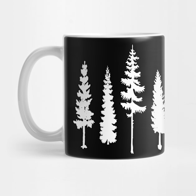 Pine trees silhouettes by PallKris